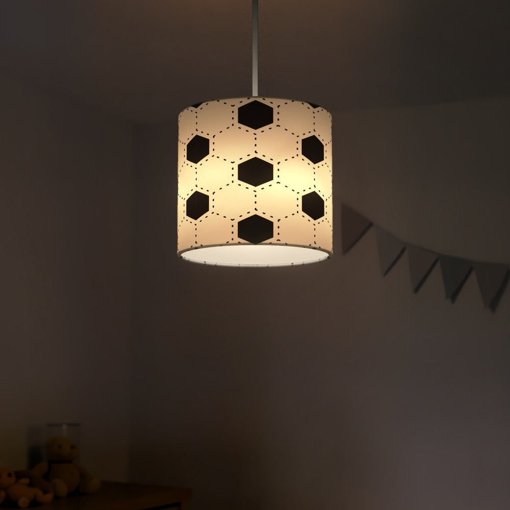 Black and White Football Pattern lampshade