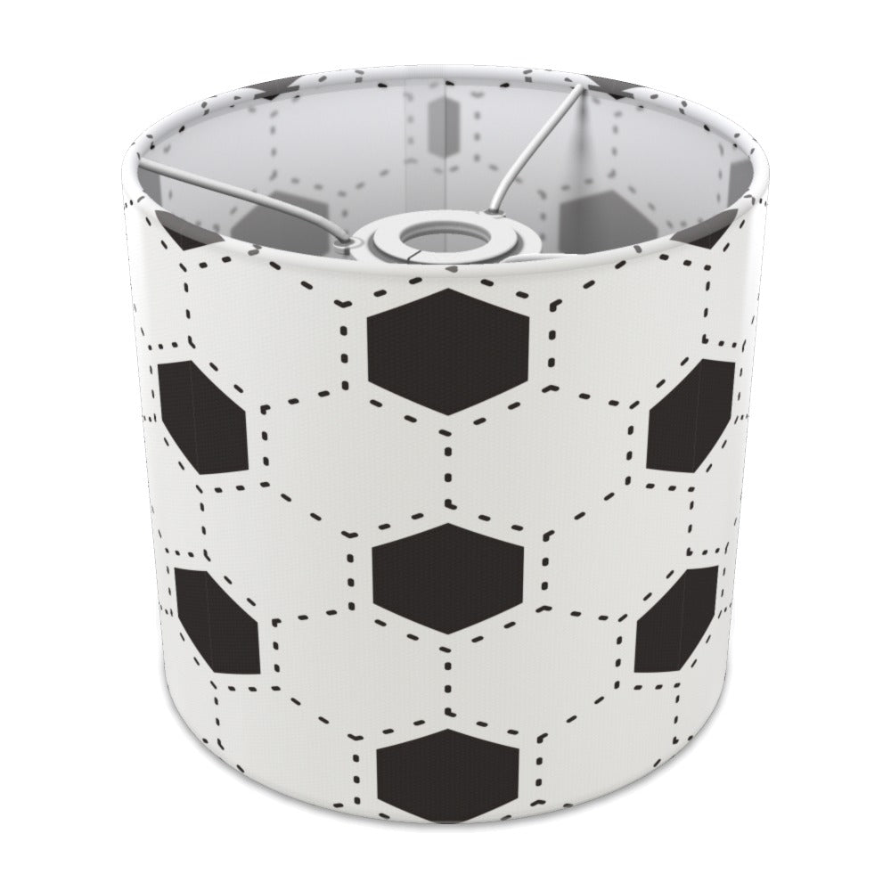 Black and White Football Pattern lampshade - 20cm Ceiling