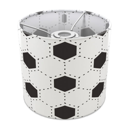 Black and White Football Pattern lampshade - 20cm Ceiling