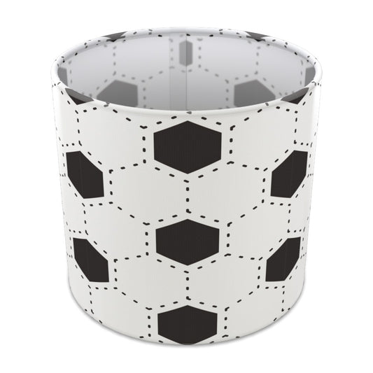 Black and White Football Pattern lampshade - 20cm Table