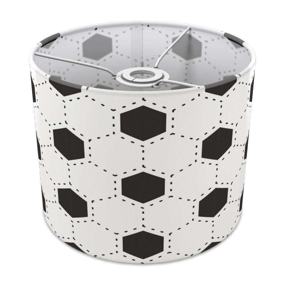 Black and White Football Pattern lampshade - 25cm Ceiling