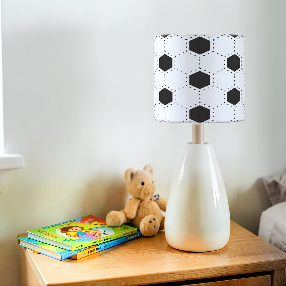 Black and White Football Pattern lampshade