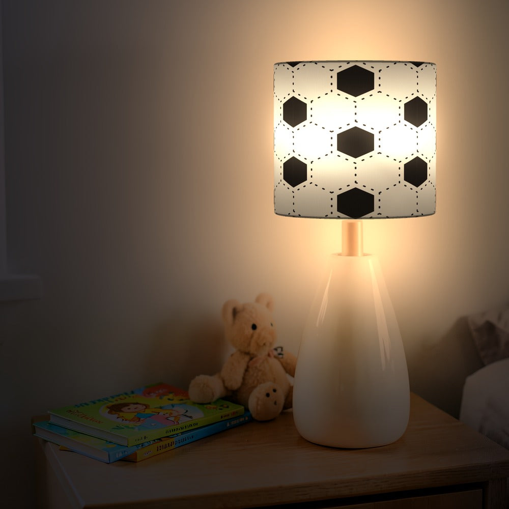 Black and White Football Pattern lampshade