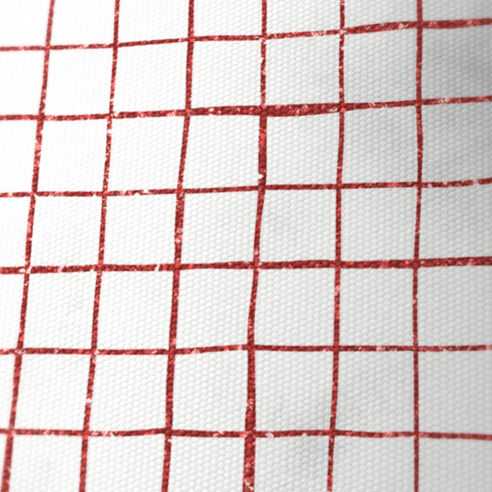 Red Grid Pattern lampshade