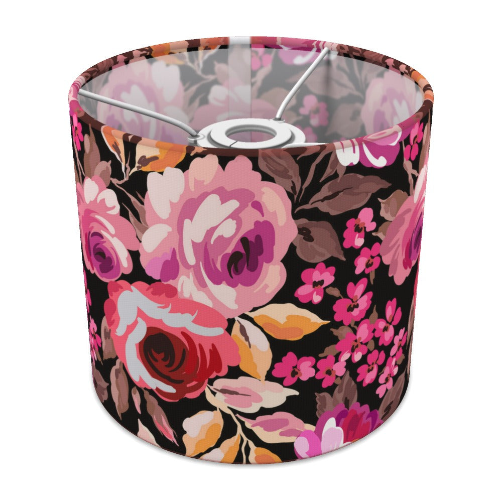 Red Floral Pattern lampshade - 20cm Ceiling