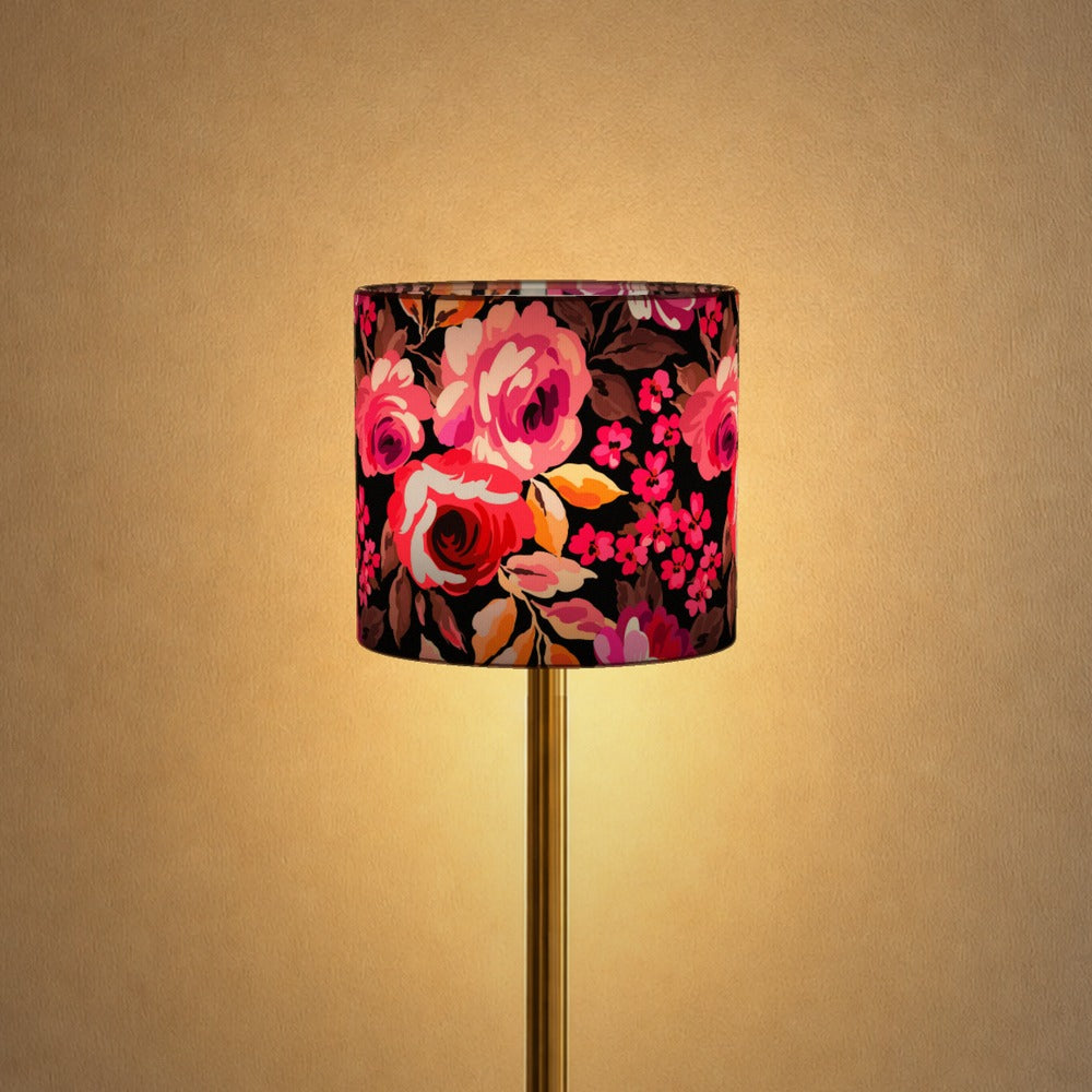 Red Floral Pattern lampshade
