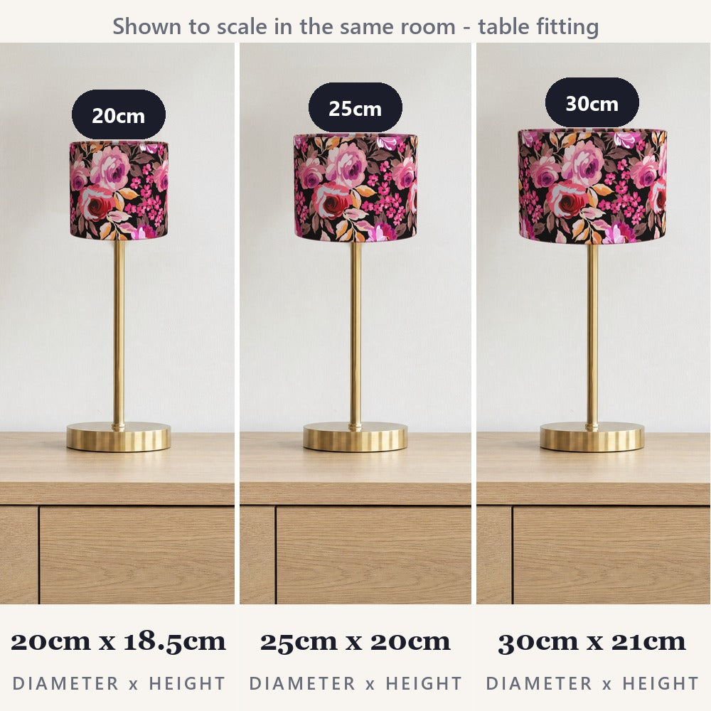 Red Floral Pattern lampshade