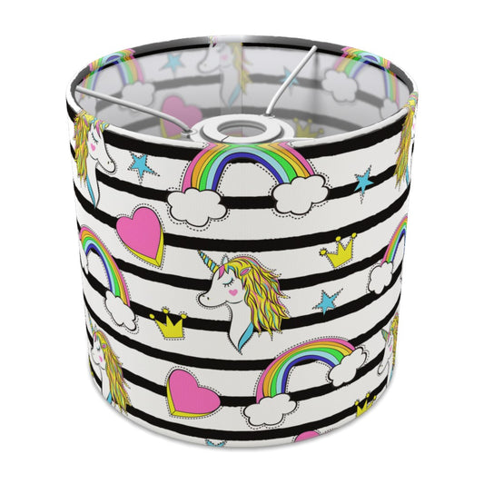 Unicorn Rainbow Hearts lampshade - 20cm Ceiling