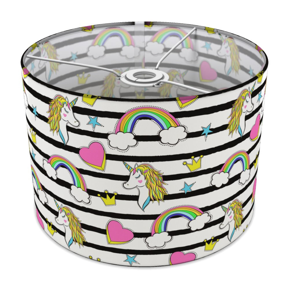 Unicorn Rainbow Hearts lampshade - 30cm Ceiling