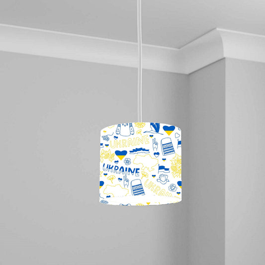 Vibrant eastern european theme Inspired Pattern Ceiling Lampshade Lightshade for Room - 20cm x 18.5cm