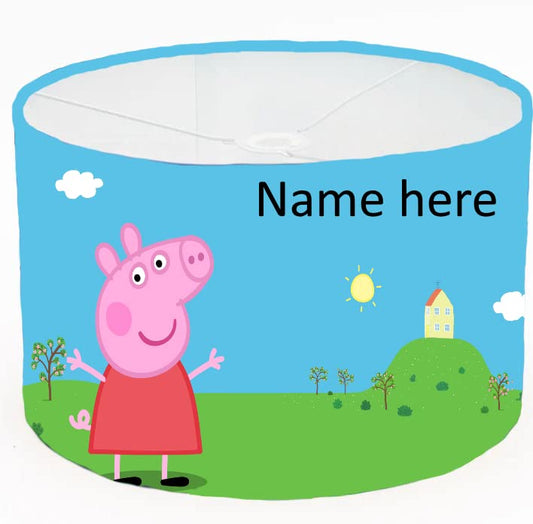 Personalized Cartoon Pig Design Ceiling Lampshade Lightshade for Nursery - 20cm x 18.5cm