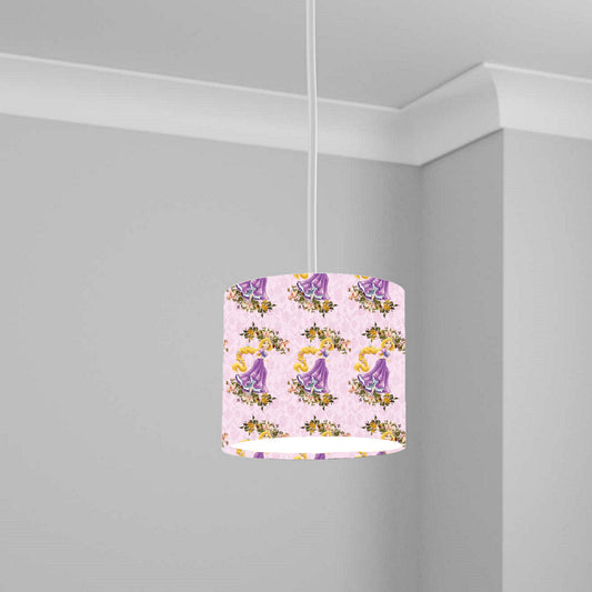 Princess Rapunzel Floral Ceiling Lampshade Lightshade for Nursery - 20cm x 18.5cm