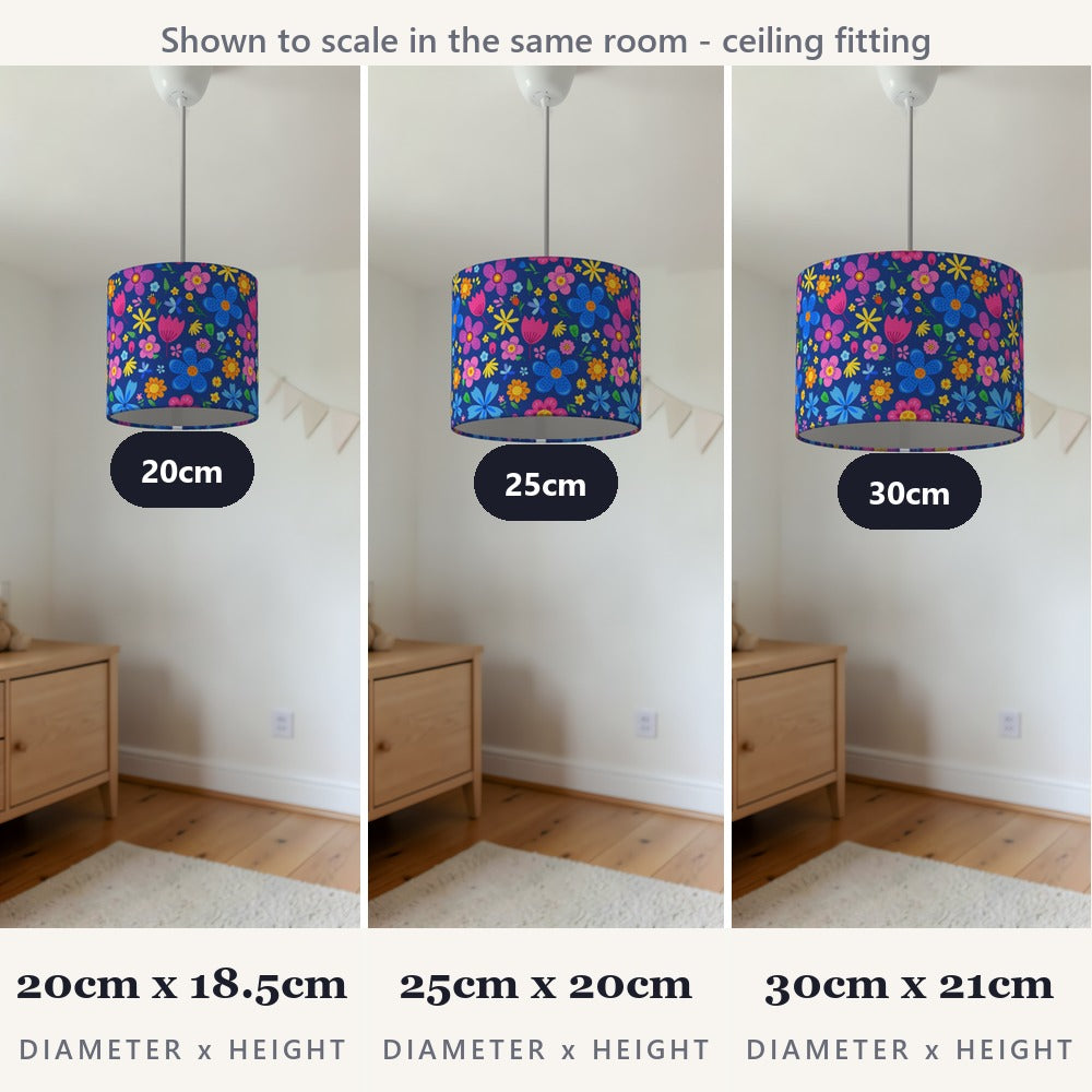 Colorful Floral Pattern lampshade