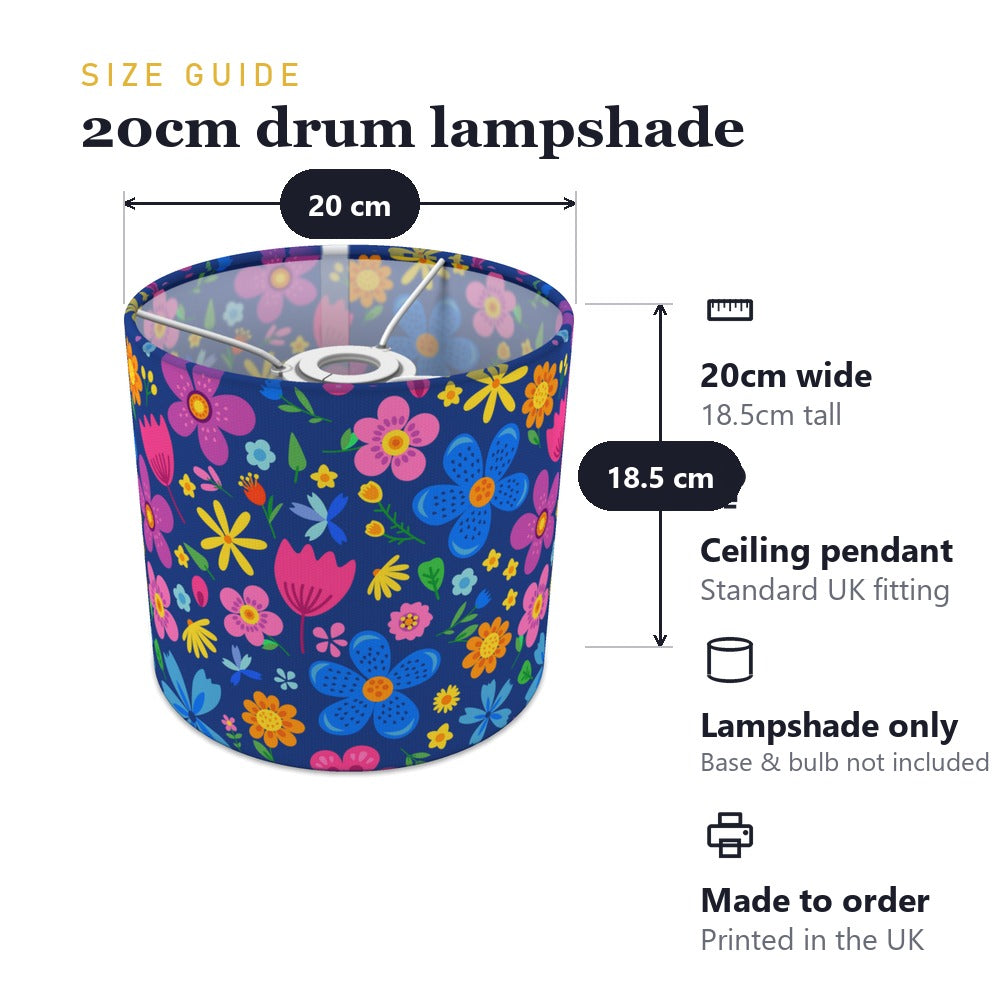 Colorful Floral Pattern lampshade