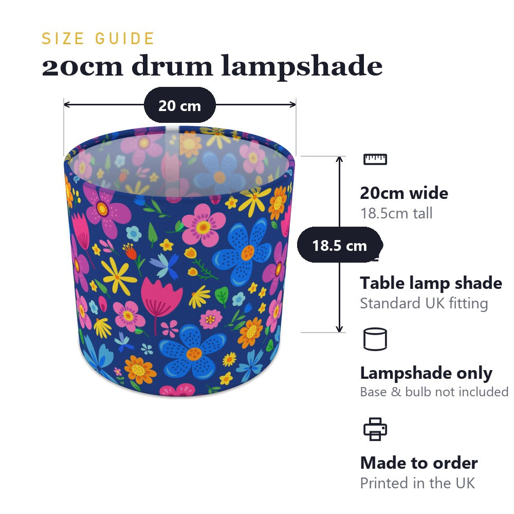 Colorful Floral Pattern lampshade