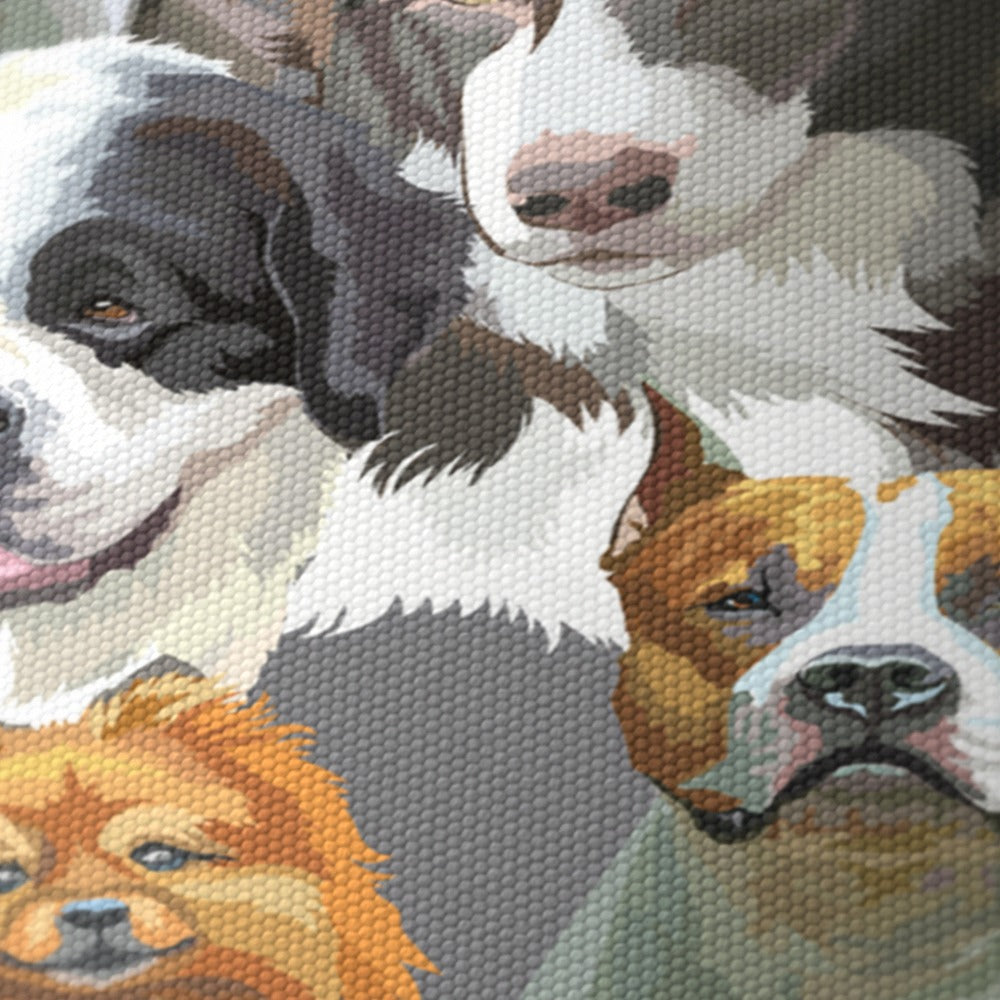 Adorable Dog Portraits lampshade