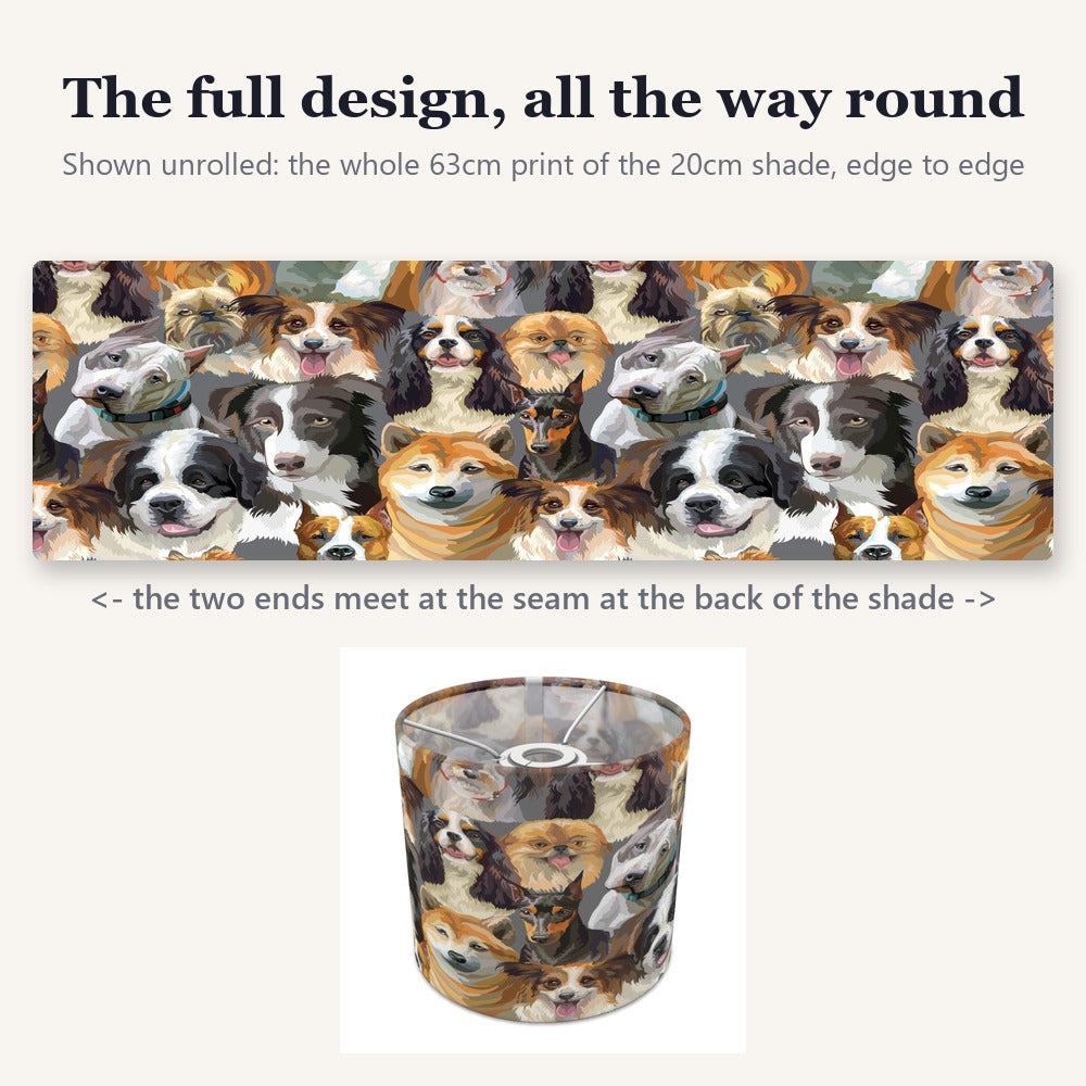 Adorable Dog Portraits lampshade