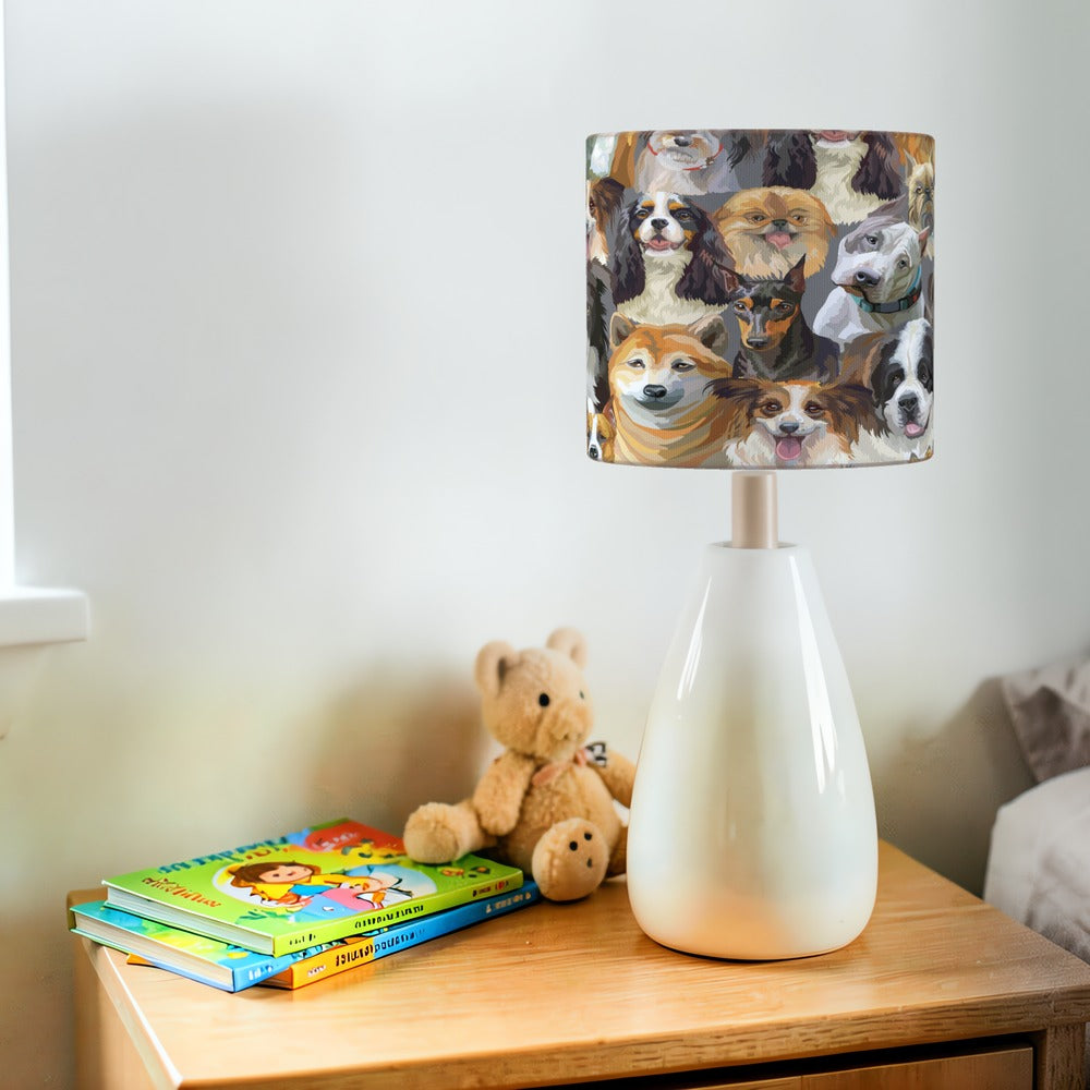 Adorable Dog Portraits lampshade