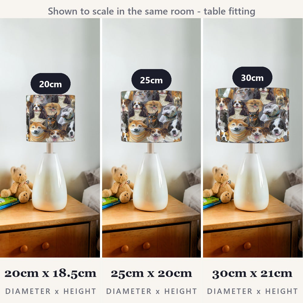 Adorable Dog Portraits lampshade