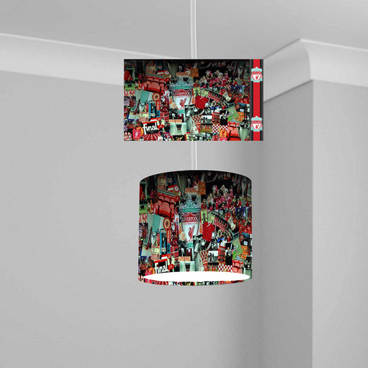 red soccer team Collage Ceiling Lampshade Lightshade for Room - 20cm x 18.5cm