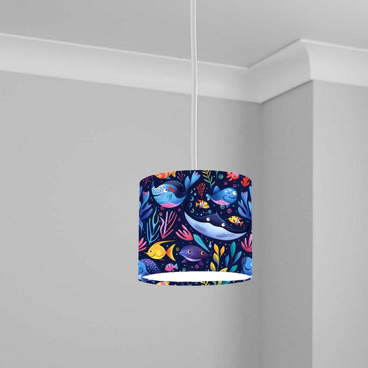 Aquatic Lampshade Kids Bedroom LightShade ver50 20CM X 18.5CM