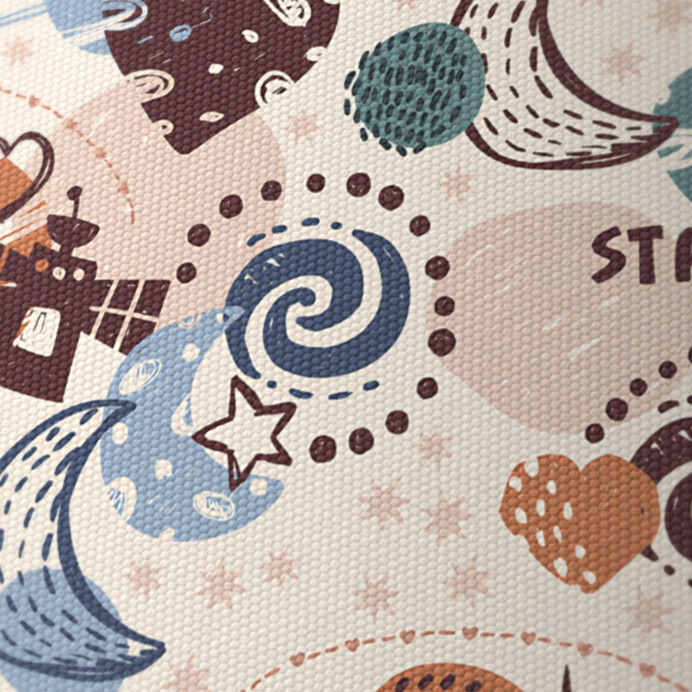 Space Adventure Planets Rocket lampshade
