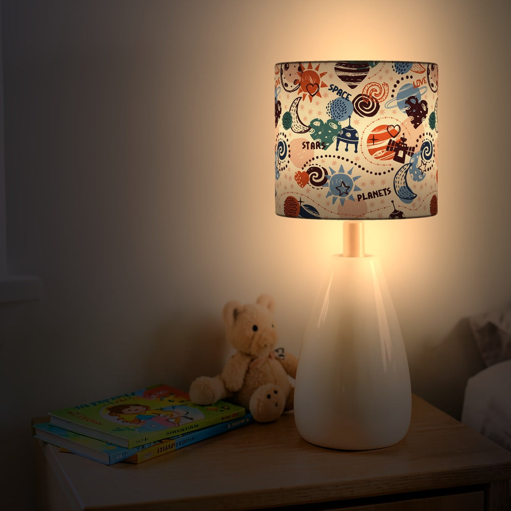 Space Adventure Planets Rocket lampshade