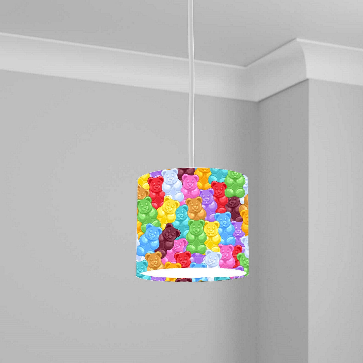 Colorful Gummy Bear Ceiling Lampshade Lightshade for Nursery - 20cm x 18.5cm
