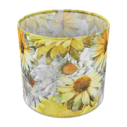 Yellow Floral Watercolor lampshade - 20cm Table