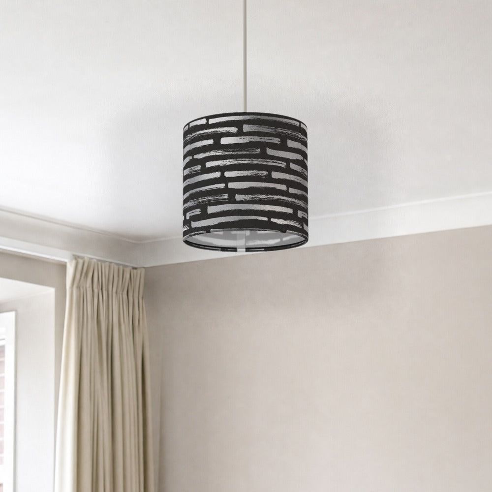 Silver Stone Effect Pattern lampshade