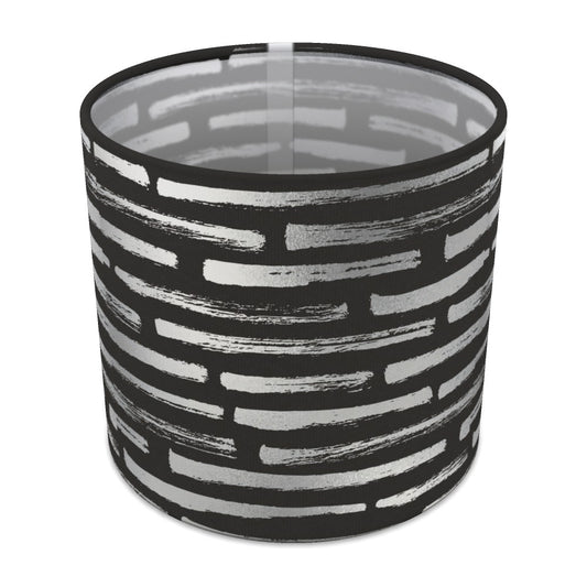 Silver Stone Effect Pattern lampshade - 20cm Table