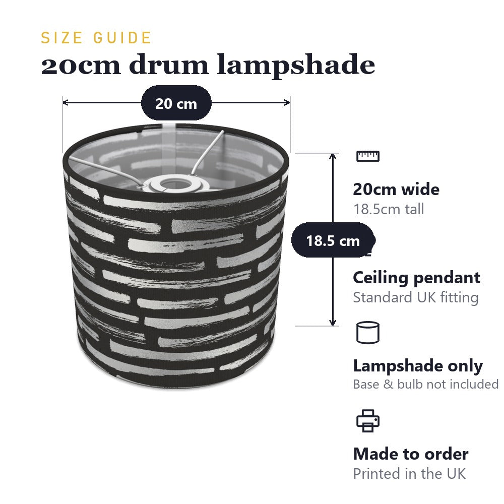 Silver Stone Effect Pattern lampshade