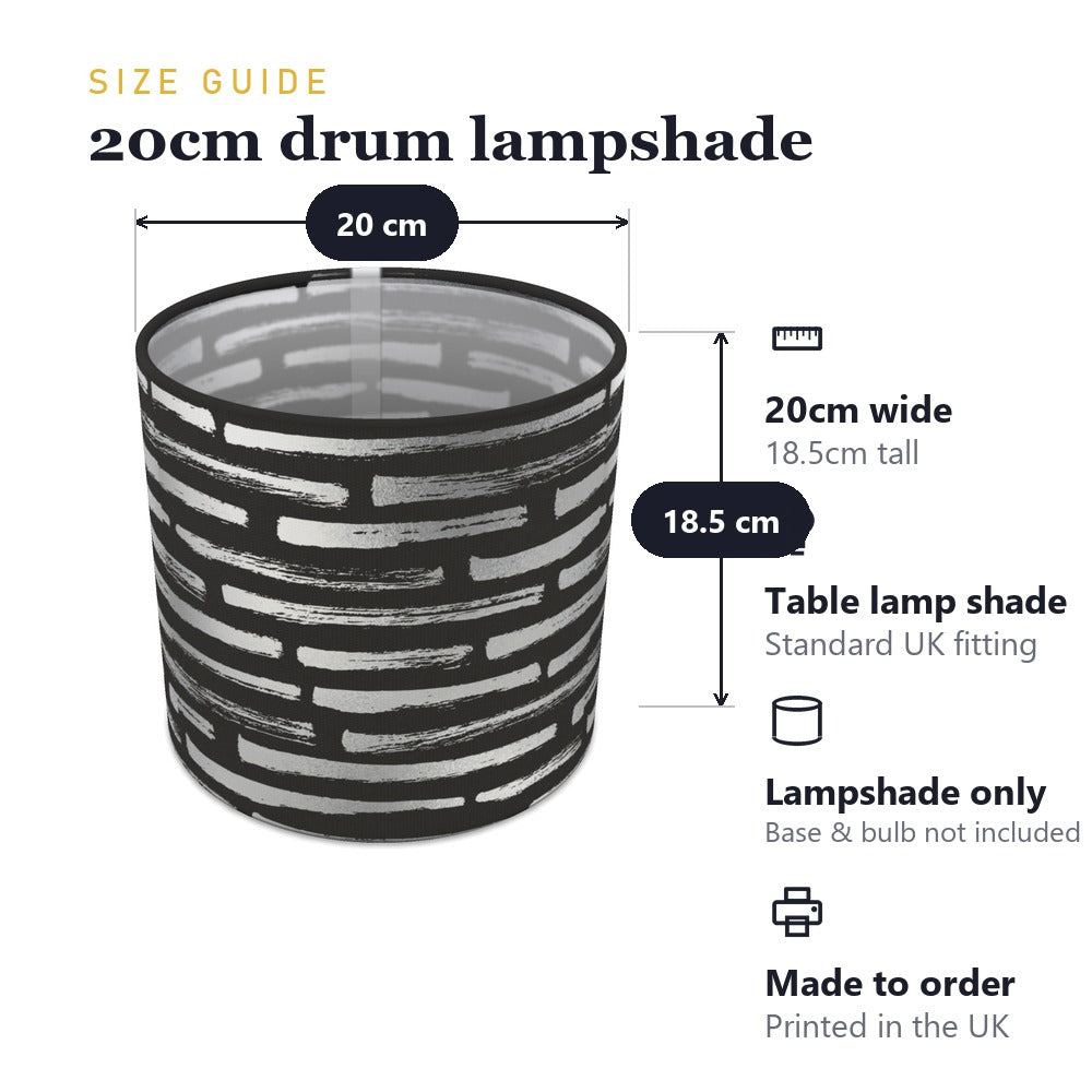 Silver Stone Effect Pattern lampshade