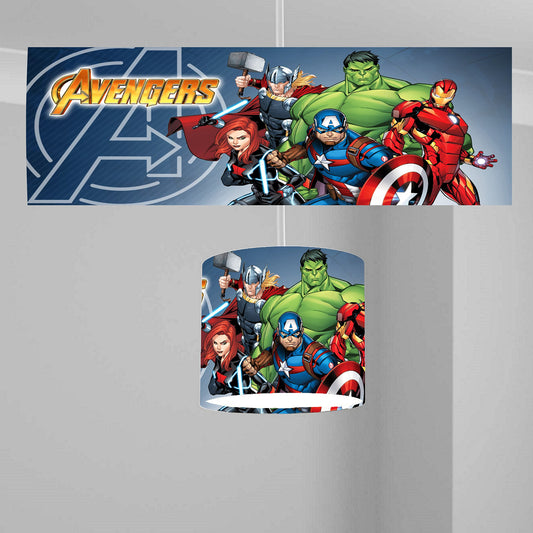 Superheros Ceiling Lampshade Lightshade for Kids Room - 20cm x 18.5cm