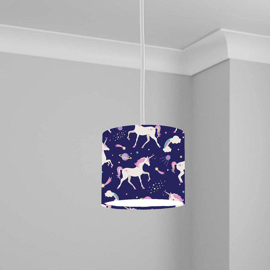 Magical Unicorn Space Theme Ceiling Lampshade Lightshade for Room - 20cm x 18.5cm