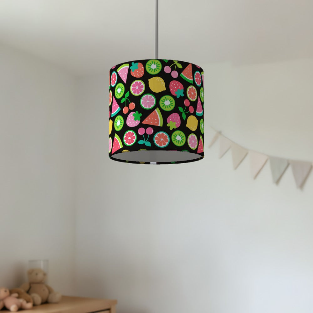Vibrant Fruit Pattern lampshade