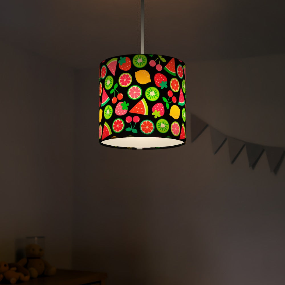 Vibrant Fruit Pattern lampshade