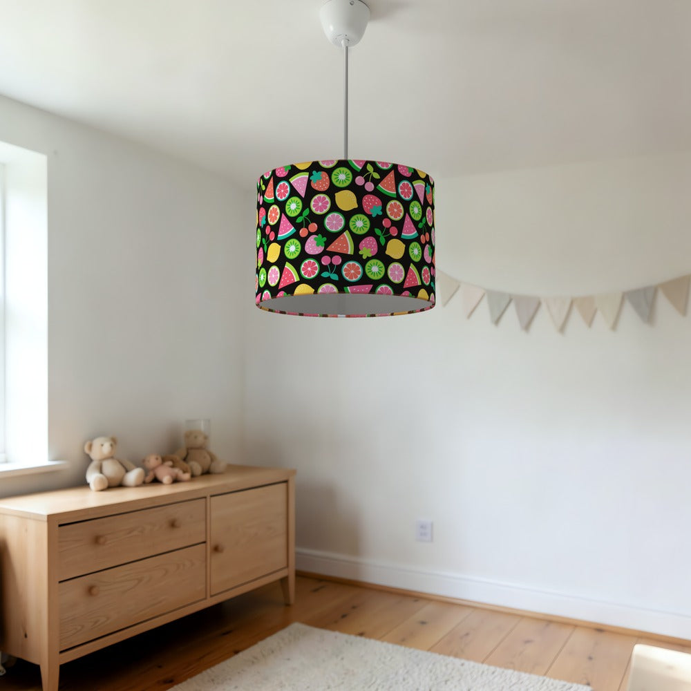 Vibrant Fruit Pattern lampshade