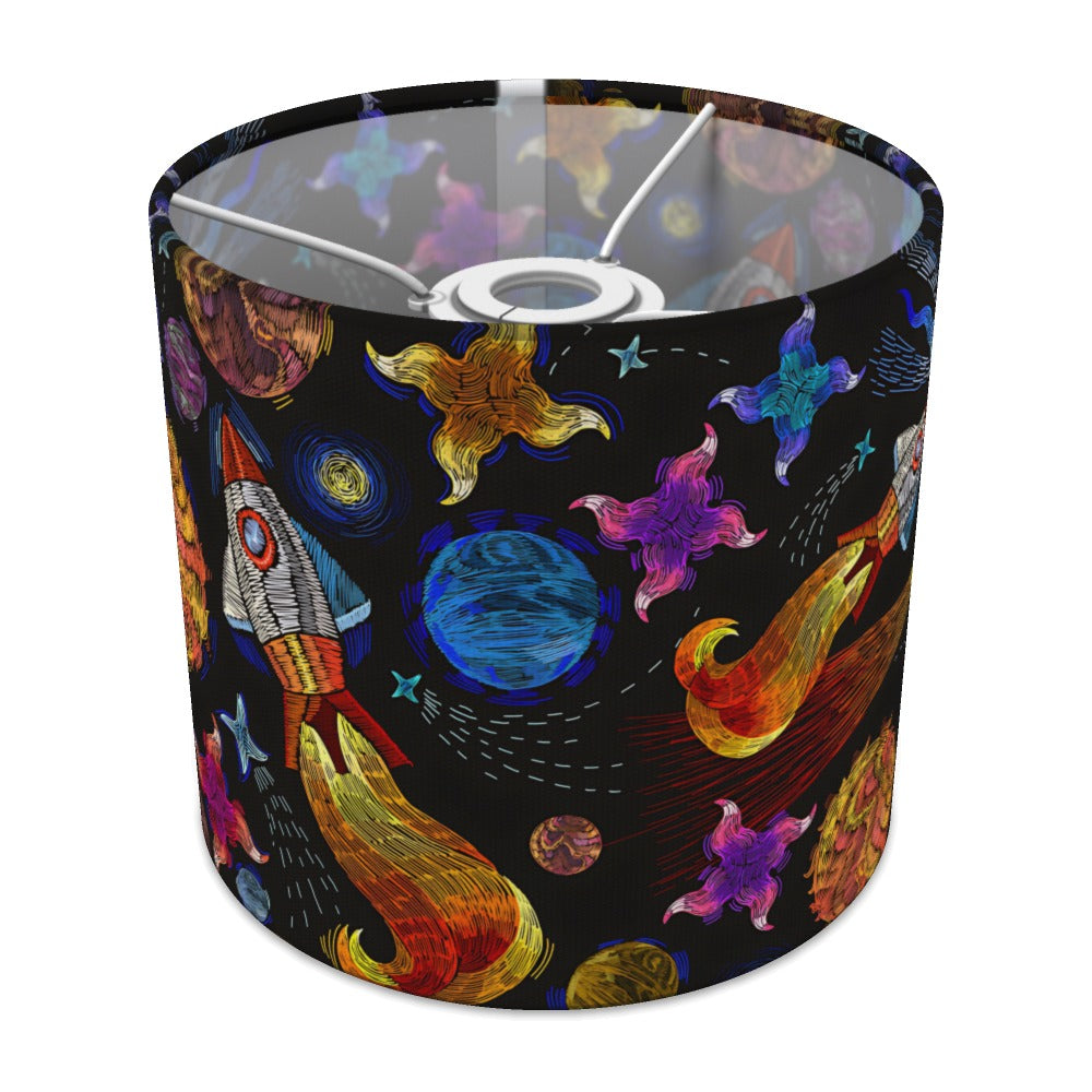 Colorful Space Rocket and Planets lampshade - 20cm Ceiling