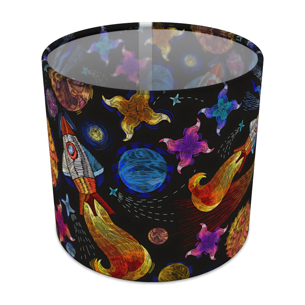 Colorful Space Rocket and Planets lampshade - 20cm Table