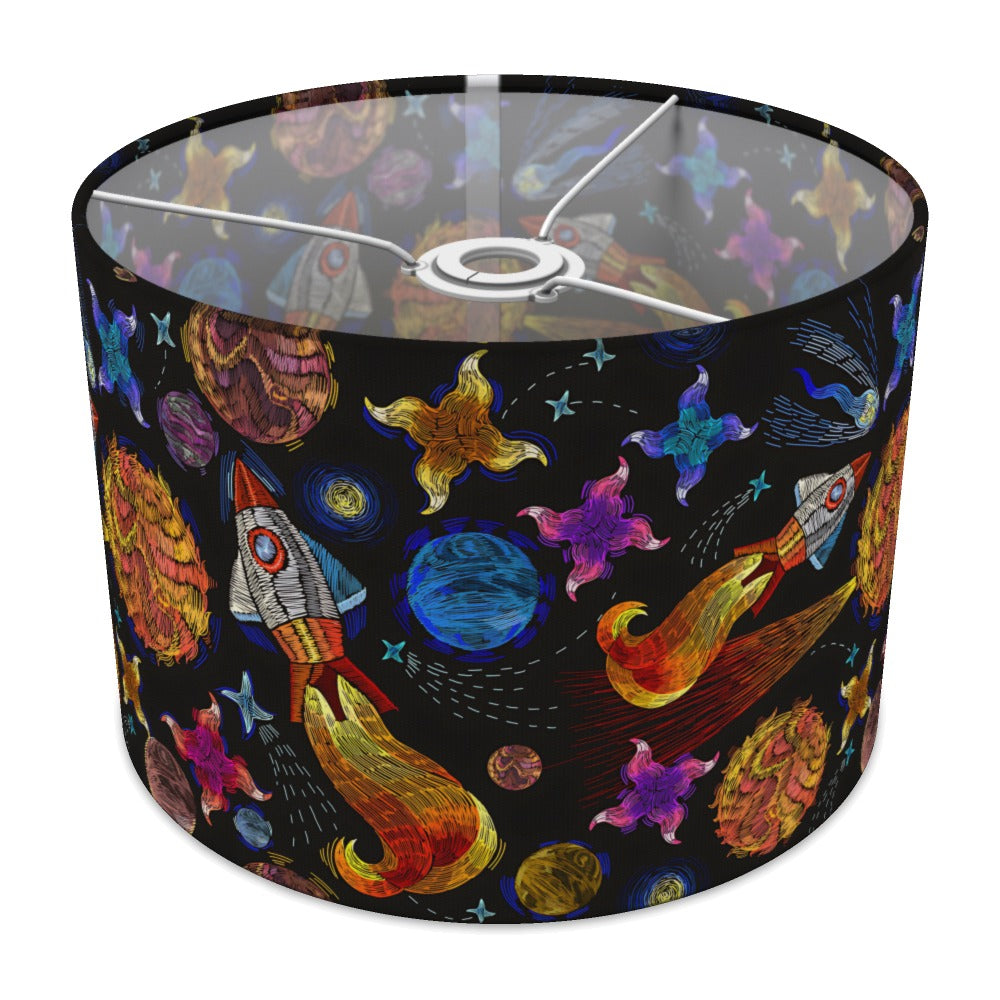Colorful Space Rocket and Planets lampshade - 30cm Ceiling
