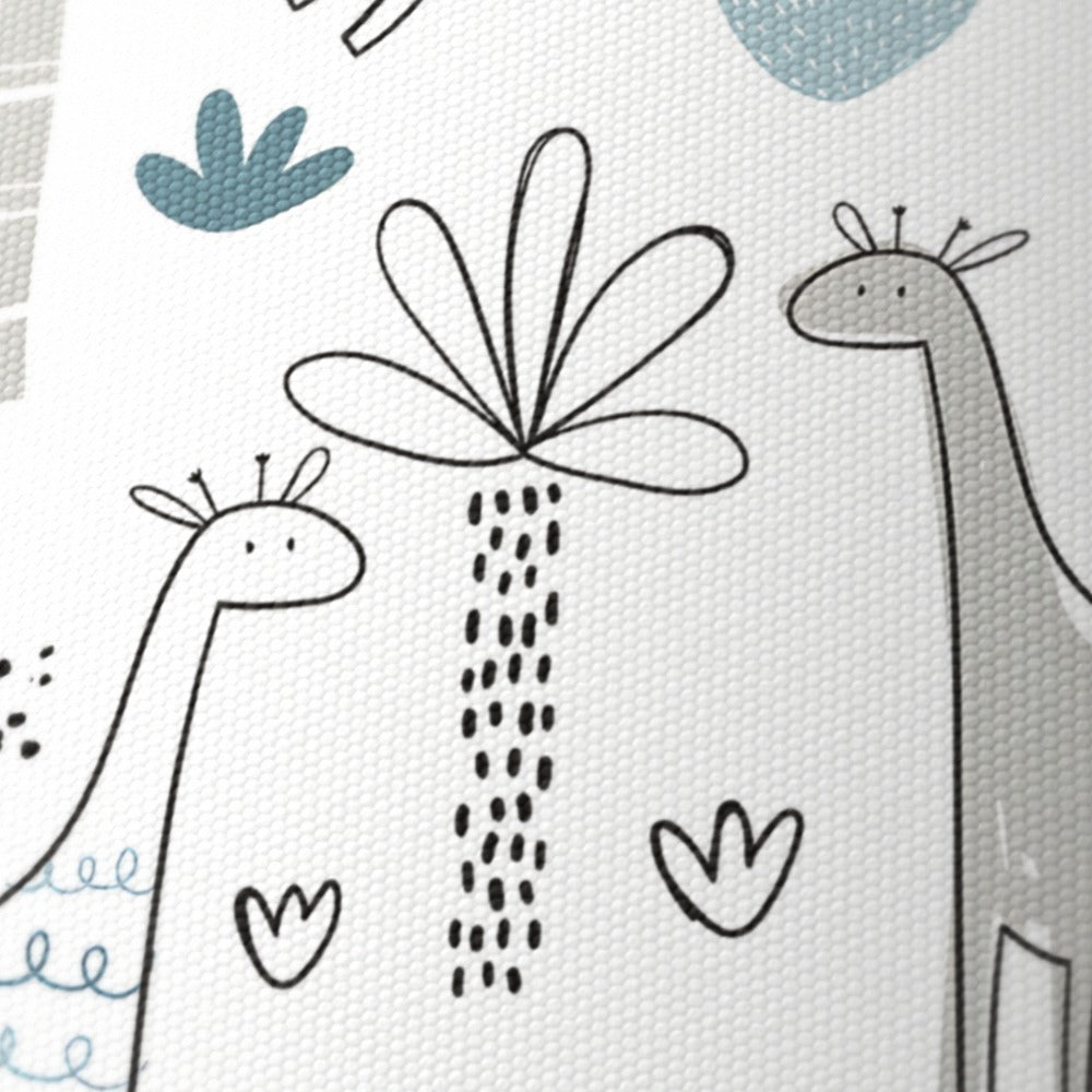 Whimsical Giraffe and Tree Pattern lampshade