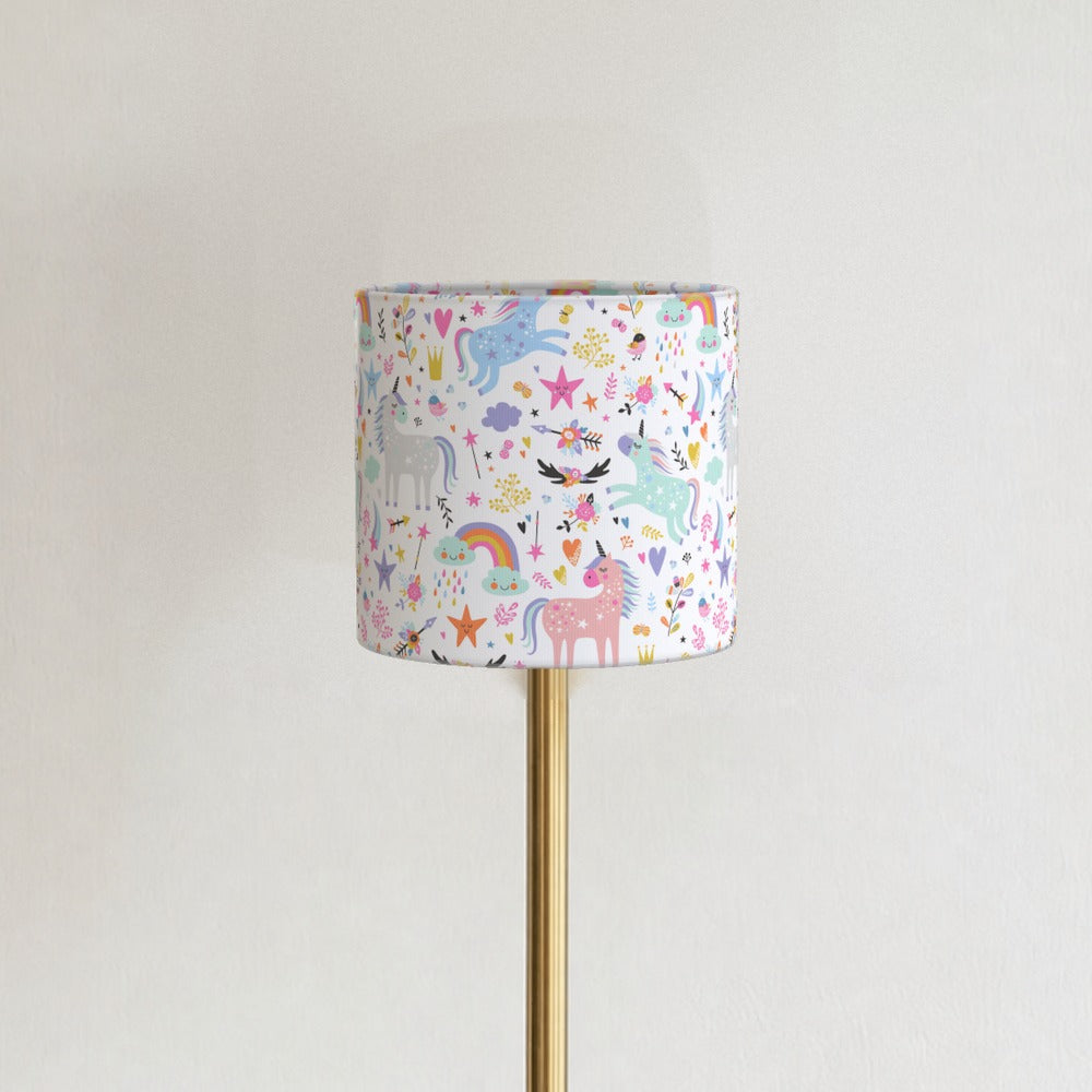 Magical Unicorn Pink Blue lampshade