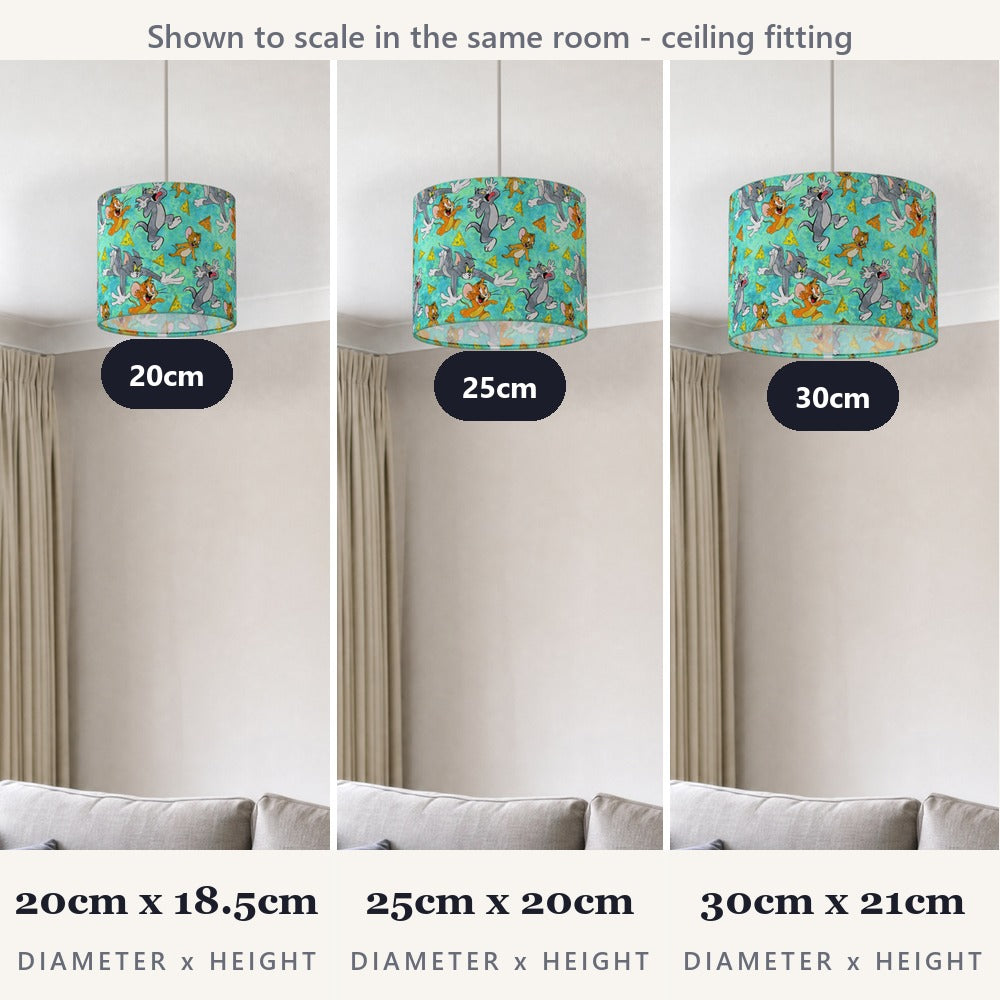 Cartoon Cat and Mouse lampshade