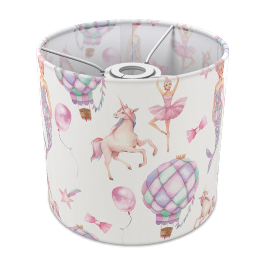 Pink Unicorn and Hot Air Balloon lampshade - 20cm Ceiling