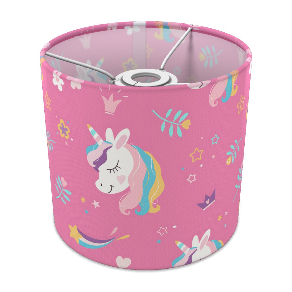 Pink Unicorn and Flowers lampshade - 20cm Ceiling