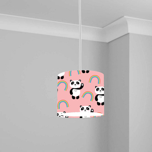 Panda Rainbow lampshade Pink Light Shade Lightshade 20CM X 18.5CM