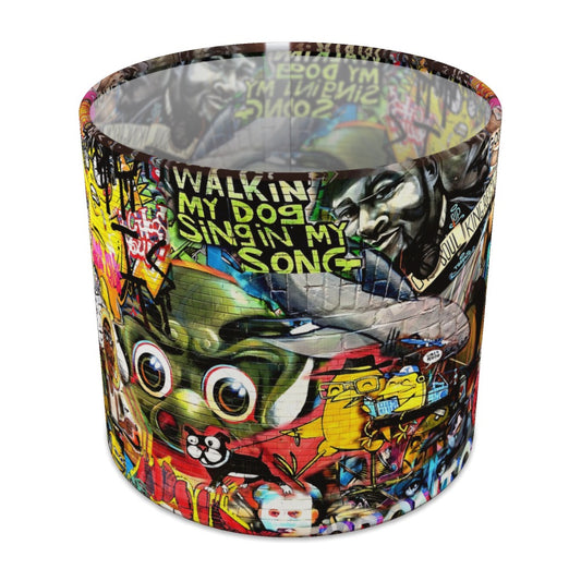 Vibrant Street Art lampshade - 20cm Table