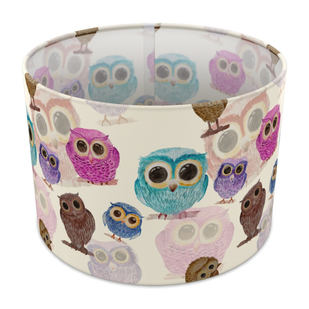Colorful Owl Bird lampshade - 30cm Table