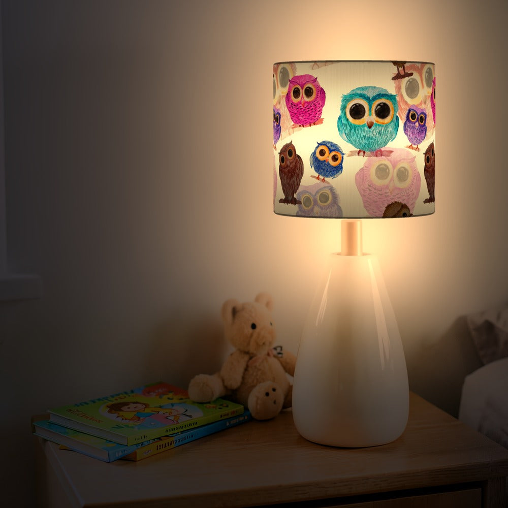 Colorful Owl Bird lampshade
